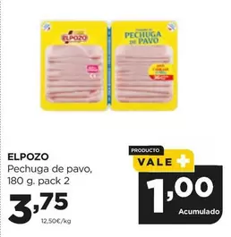 Oferta de Elpozo - Pechuga De Pavo por 3,75€ en Alimerka