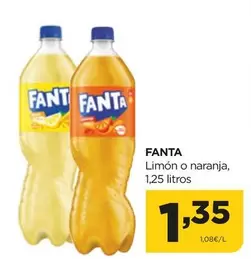 Oferta de Fanta - Limon O Naranja por 1,35€ en Alimerka