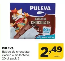 Oferta de Puleva - Batido De Chocolate Clasico O Sin Lactosa por 2,49€ en Alimerka