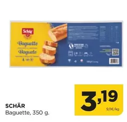 Oferta de Schär - Baguette por 3,19€ en Alimerka
