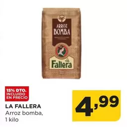 Oferta de La Fallera - Arroz Bomba por 4,99€ en Alimerka