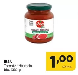 Oferta de Ibsa - Tomate Triturado Bio por 1€ en Alimerka
