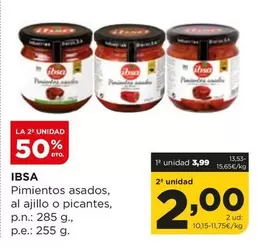Oferta de Ibsa - Pimientos Asados, Al Ajillo O Picantes por 3,99€ en Alimerka