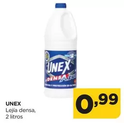 Oferta de Unex - Lejía Densa por 0,99€ en Alimerka