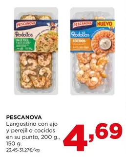Oferta de Pescanova - Langostino Con Ajo Y Perejil O Cocidos En Su Punto por 4,69€ en Alimerka