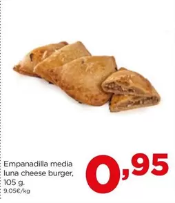 Oferta de Empanadilla Media Luna Cheese Burger por 0,95€ en Alimerka