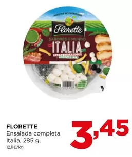 Oferta de Florette - Ensalada Completa Italia por 3,45€ en Alimerka