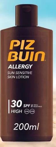 Oferta de Piz Buin - Locion Solar Para Pieles Sensibles por 17,25€ en E.Leclerc