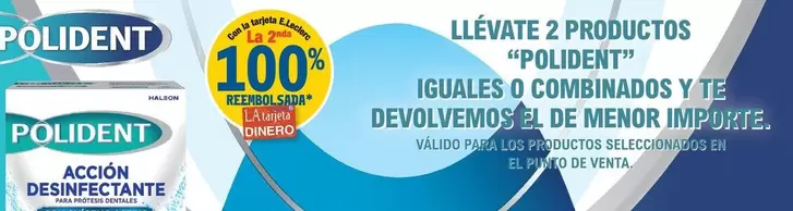 Oferta de Polident - Tableta Limpiadora Prótesis Dentales  por 4,7€ en E.Leclerc
