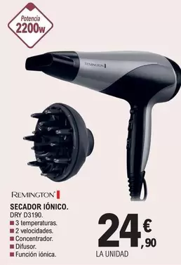 Oferta de Remington - Secador Ionico por 24,9€ en E.Leclerc