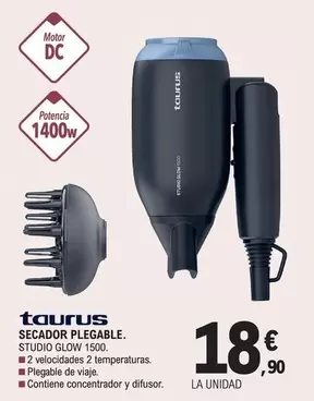 Oferta de Taurus - Secador Plegable por 18,9€ en E.Leclerc