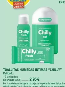 Oferta de Chilly - Toallitas Humedas Intimas por 2,95€ en E.Leclerc