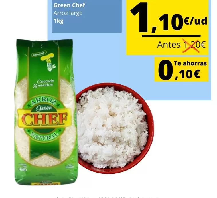 Oferta de Chef - Arroz Largo por 1,1€ en Supermercados Tu Alteza