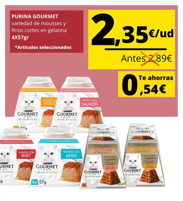 Oferta de Purina - Gourmet por 2,35€ en Supermercados Tu Alteza