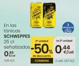 Oferta de Schweppes - En Las Tonicas por 0,89€ en Eroski