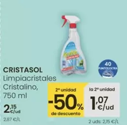Oferta de Cristasol - Limpiacristales Cristalino por 2,15€ en Eroski