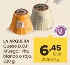 Oferta de La Arquera - Queso D.O.P. Afuega'l Pitu Blanco O Rojo por 6,45€ en Autoservicios Familia