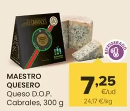 Oferta de Maestro Quesero - Queso D.O.P. Cabrales por 7,25€ en Autoservicios Familia