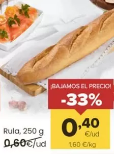 Oferta de Rula por 0,4€ en Autoservicios Familia