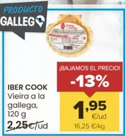 Oferta de Iber Cook - Vieira A La Gallega por 1,95€ en Autoservicios Familia