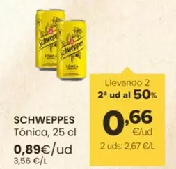 Oferta de Schweppes - Tonica por 0,89€ en Autoservicios Familia