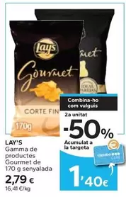 Oferta de Lay's - Gamma De Productes Gourmet De Senyalada por 2,79€ en Caprabo