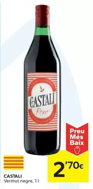 Oferta de Castali - Vermut Negre por 2,7€ en Caprabo