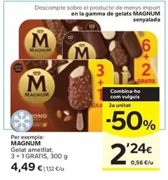 Oferta de Magnum - Gelat Ametllat por 4,49€ en Caprabo