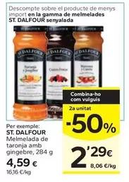 Oferta de St. Dalfour - Melmelada De Taronja Amb Gingebre por 4,59€ en Caprabo