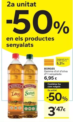 Oferta de Borges - Gamma D'oli D'oliva D'1 I Senyalada por 6,95€ en Caprabo