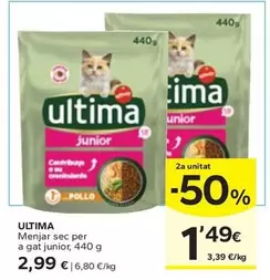 Oferta de Affinity - Última/ Menjar Sec Per A Gat Junior por 2,99€ en Caprabo