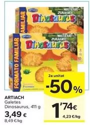 Oferta de Artiach - Galetes Dinosaurus por 3,49€ en Caprabo
