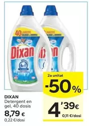 Oferta de Dixan - Detergent En Gel por 8,79€ en Caprabo