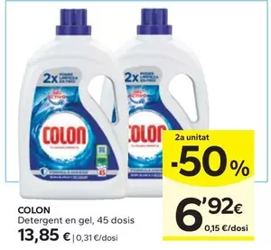 Oferta de Colon - Detergent En Gel por 13,85€ en Caprabo