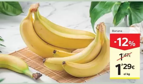 Oferta de Banana por 1,29€ en Caprabo