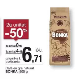 Oferta de Bonka - Cafè En Gra Natural por 8,95€ en BonpreuEsclat