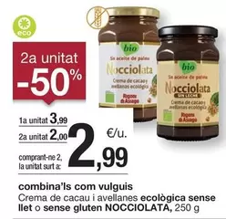 Oferta de Eco - Crema De Cacau I Avellanes logica Sense Llet O Sense Gluten por 3,99€ en BonpreuEsclat