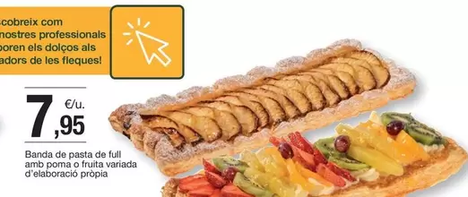 Oferta de Barra De Pasta De Full Amb Poma O Fruta Variada D'allaboració por 7,95€ en BonpreuEsclat