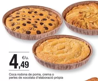 Oferta de Coca Rodona De Poma por 4,49€ en BonpreuEsclat