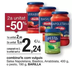 Oferta de Barilla - Salsa Napoletana, Basilico, Arrabbiata, O Pesto por 2,99€ en BonpreuEsclat