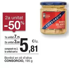 Oferta de Consorcio - Bonito En Oli D'oliva por 7,75€ en BonpreuEsclat