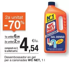 Oferta de WC Net - Desembossador En Gel Per A Canonades por 6,99€ en BonpreuEsclat
