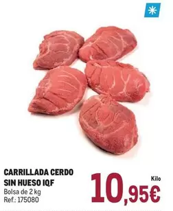 Oferta de Carrillada Cerdo Sin Hueso Iqf por 10,95€ en Makro