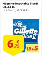 Oferta de Gillette - Maquina Desechable Blue Ii por 6,75€ en Alcampo