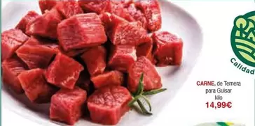Oferta de Carne, De Ternera Para Guisar por 14,99€ en Masymas