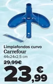 Oferta de Limpiafondos Curvo Carrefour por 23,99€ en Carrefour