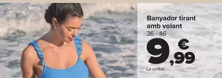 Oferta de Bañador Tirante Con Volante por 9,99€ en Carrefour