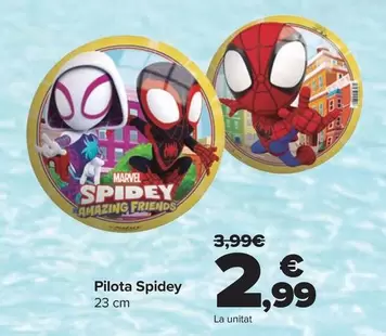 Oferta de Pelota Spidey por 2,99€ en Carrefour