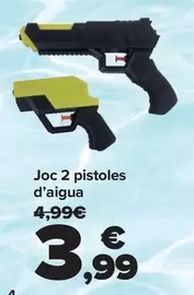 Oferta de Set 2 Pistolas Agua por 3,99€ en Carrefour