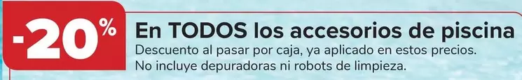 Oferta de En Todos Los Accesorios De Piscina en Carrefour